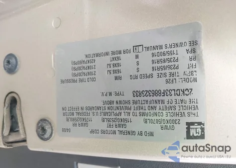 2008 Pontiac Torrent from USA, damaged, VIN 2CKDL33F886323833